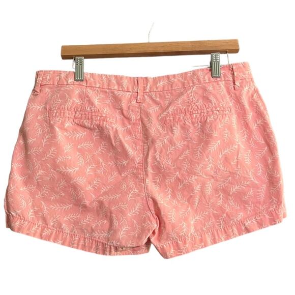 Old Navy Womens What A Dahlia Size 8 Pink & White Flat Front Shorts Summer Beach - Picture 3 of 8